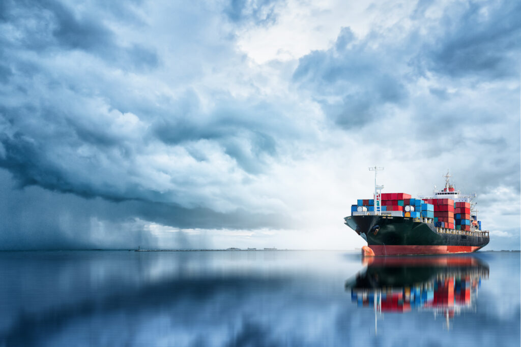 containerschiff auf dem meer transportwege modes of transport